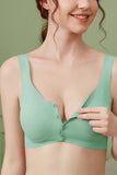 3 Pieces Women Sexy Ice Silk Front Closure Wire-free Bra