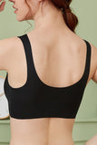 3 Pieces Women Sexy Ice Silk Front Closure Wire-free Bra