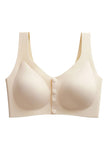 3 Pieces Women Sexy Ice Silk Front Closure Wire-free Bra