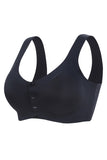 3 Pieces Women Sexy Ice Silk Front Closure Wire-free Bra