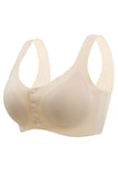 3 Pieces Women Sexy Ice Silk Front Closure Wire-free Bra