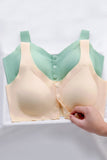 3 Pieces Women Sexy Ice Silk Front Closure Wire-free Bra