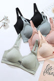 Women Cute Lace Wire-free Push up Bra