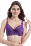 Women Plus Size Maximum Cleavage Underwire Push Up Lace Bra