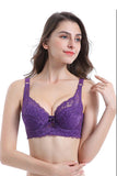 Women Plus Size Maximum Cleavage Underwire Push Up Lace Bra