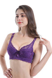 Women Plus Size Maximum Cleavage Underwire Push Up Lace Bra