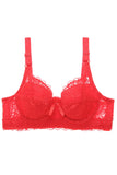 Women Plus Size Maximum Cleavage Underwire Push Up Lace Bra