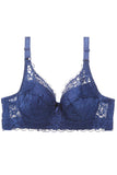 Women Plus Size Maximum Cleavage Underwire Push Up Lace Bra