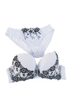 Women V-cut Neckline Bra And Panty Sets