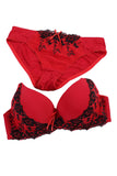 Women V-cut Neckline Bra And Panty Sets