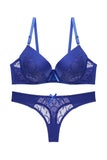 Lightly Padded Lace Design Bra And Panty Sets