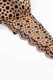 Leopard Print V-cut Bra And Cut-out Panty Sets