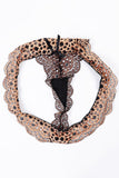 Leopard Print V-cut Bra And Cut-out Panty Sets