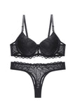 Sexy Beauty Plus Size Lingerie Cut-out Underwire Bra And Panty Sets