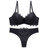 Women Sexy Lace Ladies Underwire Push-up Bras Sets