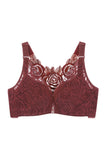 Sexy Front Clasps Design Rose Lace Beauty Back Bra