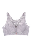 Sexy Front Clasps Design Rose Lace Beauty Back Bra