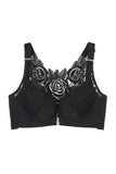 Sexy Front Clasps Design Rose Lace Beauty Back Bra