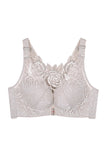 Sexy Front Clasps Design Rose Lace Beauty Back Bra