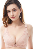 Sexy Front Clasps Design Rose Lace Beauty Back Bra