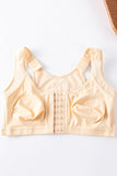 Seven-row Clasps Front Closure Sports Bra