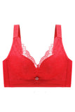 Women Comfortable Smooth Lace Trim Bras