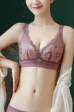 Women Comfortable Smooth Lace Trim Bras