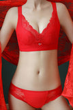 Women Comfortable Smooth Lace Trim Bras