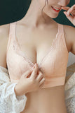 Women Comfortable Smooth Lace Trim Bras