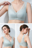 Women Plus Size Seamless Smoothing Full Coverage Minimizer Lace Bra