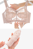 Women Soft Smoothing Wireless Full Coverage Minimizer Lace Bra