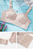 Women Soft Smoothing Wireless Full Coverage Minimizer Lace Bra