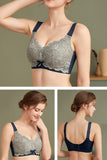 Women Wireless Full Coverage U-shaped Back Bra