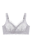 Women Comfortable Minimizer Wirefree Lace Bra