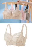 Comfortbal Plus Size Full Coverage Wire-Free Lace Bra