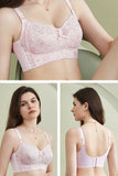 Comfortbal Plus Size Full Coverage Wire-Free Lace Bra