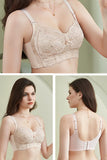 Comfortbal Plus Size Full Coverage Wire-Free Lace Bra