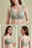 Full-coverage Contour Bra Wire-free Cups With Mesh