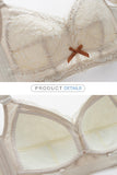 Full-coverage Contour Bra Wire-free Cups With Mesh