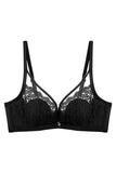 Women Full Coverage Soft Underwire Unlined Minimizer Lace Bra