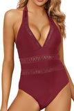 Womens One Piece Swimsuits Hollow Out Swimwear