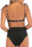 Womens Two Pieces Swimsuit High Waisted Bottom Tankini Set