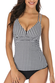 Hollow Out Swimsuits Criss Cross Deep V Neck Bathing Suits