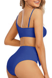 Women Adjustable Bikini Sets Two Piece Knoted Swimsuits