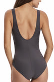 Women Conservative Athletic One Piece Training Swimsuit