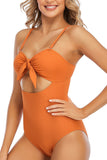 Sexy One-Piece Swimsuit Hollow Out Keyhole Swimwear