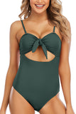 Sexy One-Piece Swimsuit Hollow Out Keyhole Swimwear