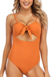 Sexy One-Piece Swimsuit Hollow Out Keyhole Swimwear