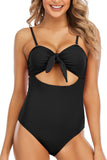 Sexy One-Piece Swimsuit Hollow Out Keyhole Swimwear