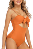 Sexy One-Piece Swimsuit Hollow Out Keyhole Swimwear